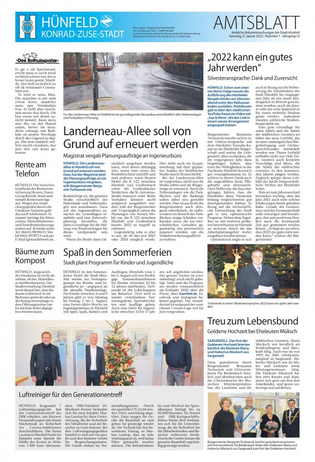 Amtsblatt vom 8. Januar 2022