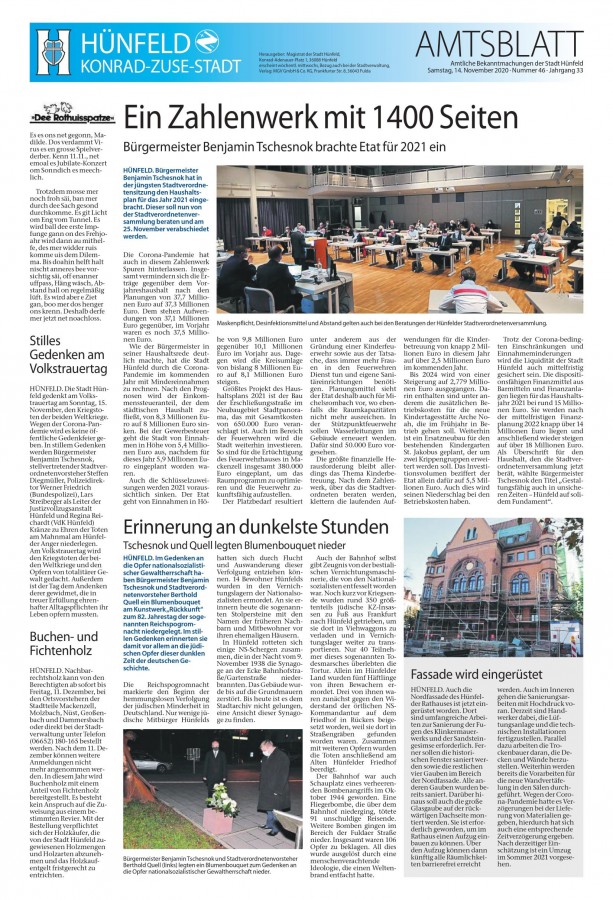 Amtsblatt vom 14.11.2020