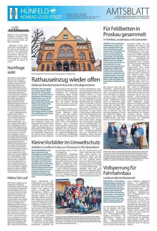 Amtsblatt vom 26.3.2022