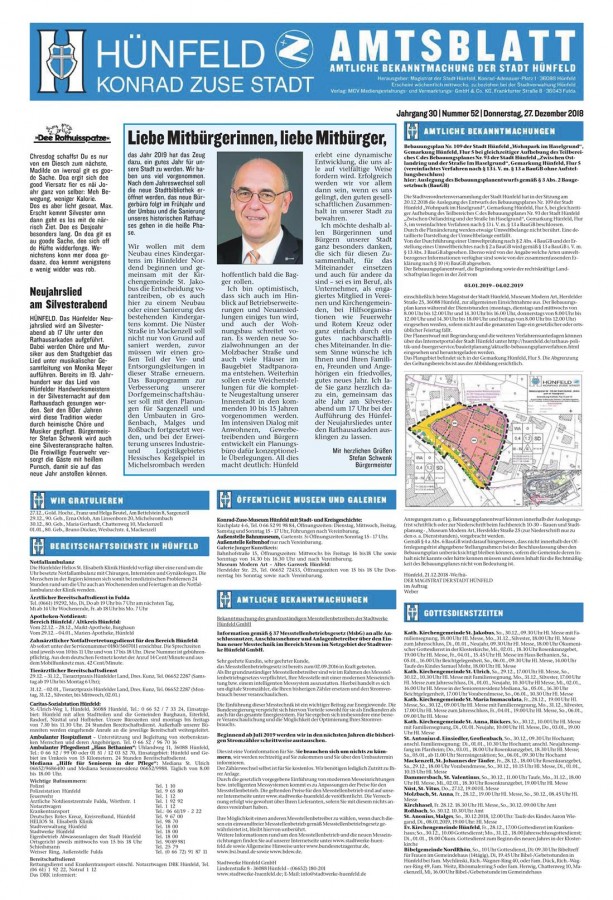 Amtsblatt vom 27.12.2018