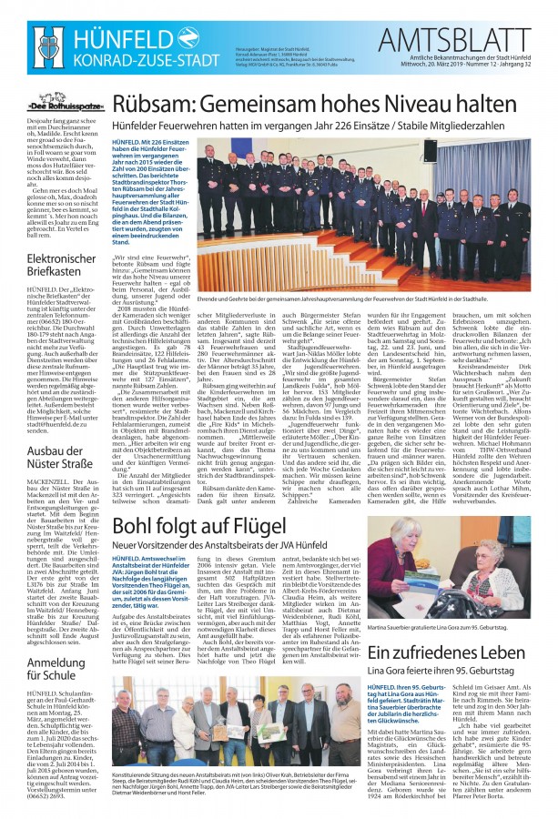 Amtsblatt vom 20.03.2019