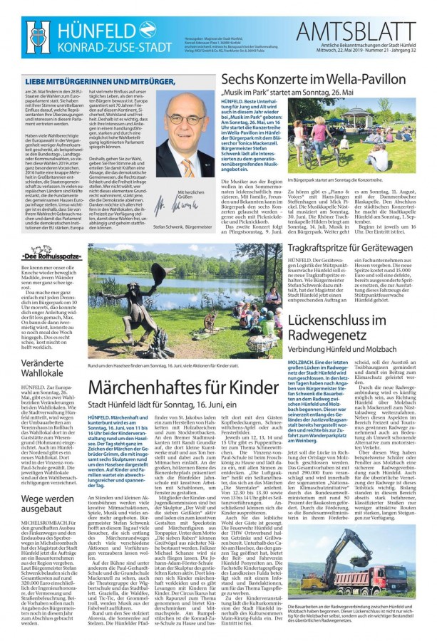 Amtsblatt vom 22.5.2019