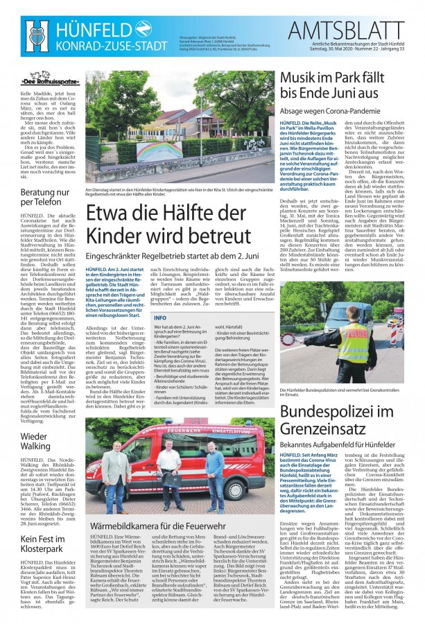 Amtsblatt vom 30. Mai 2020
