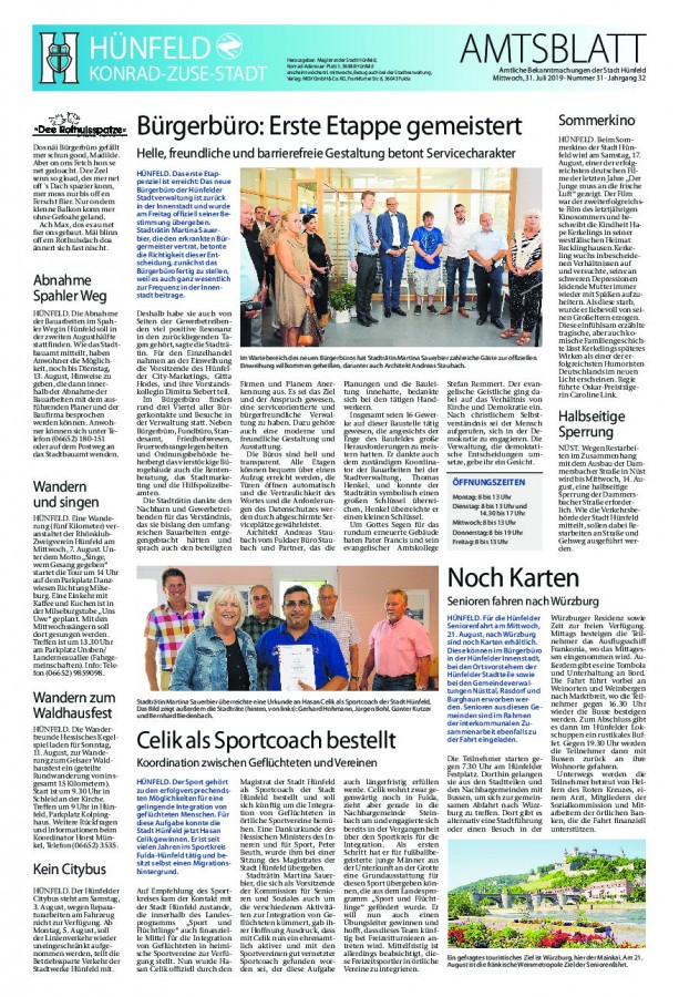 Amtsblatt vom 31.7.2019