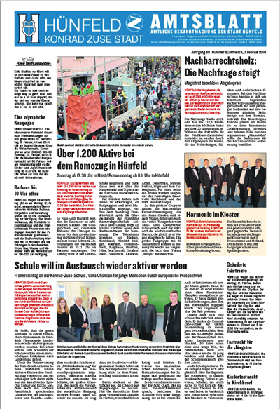 Amtsblatt vom 7.02.2018