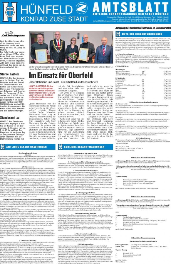 Amtsblatt vom 12.12.2018