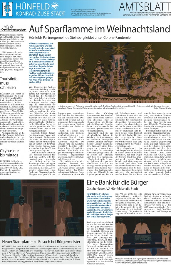Amtsblatt vom 19. Dezember 2020