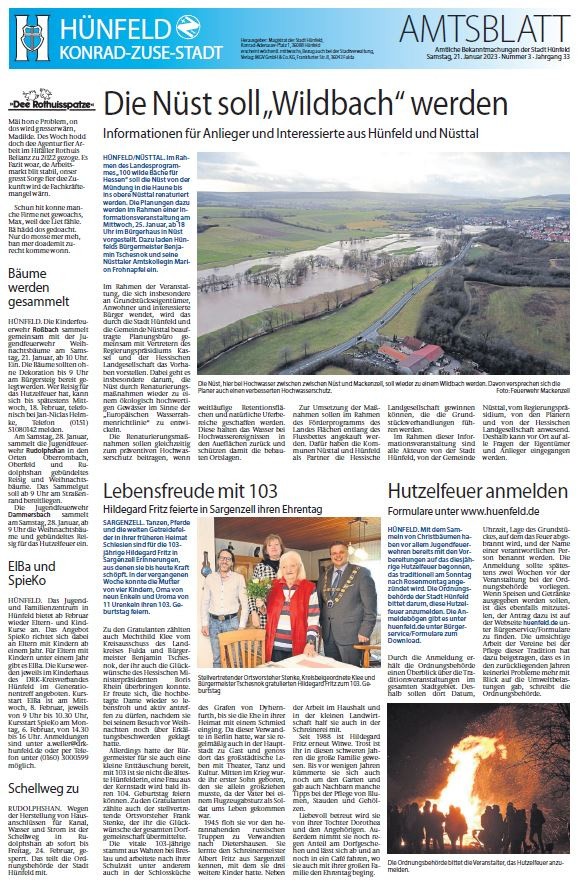 Amtsblatt vom 21. Januar 2023