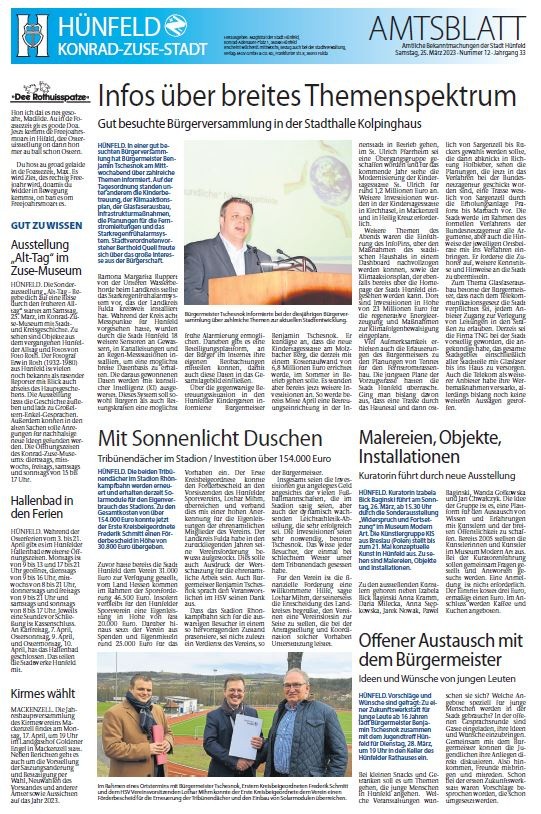 Amtsblatt vom 25. März 2023