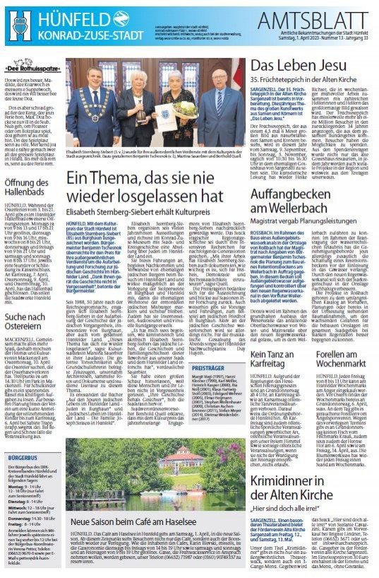 Amtsblatt vom 1. April 2023