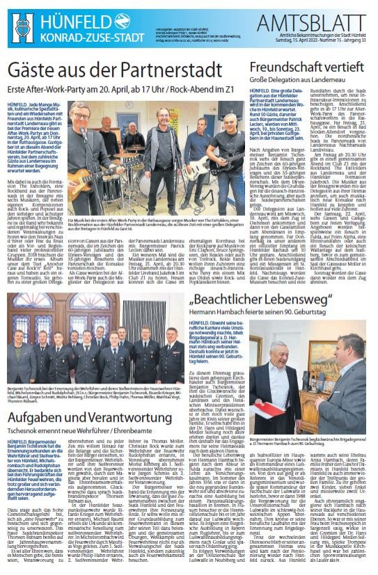 Amtsblatt vom 15. April 2023