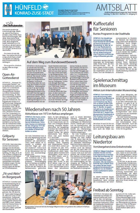 Amtsblatt vom 13. Mai 2023