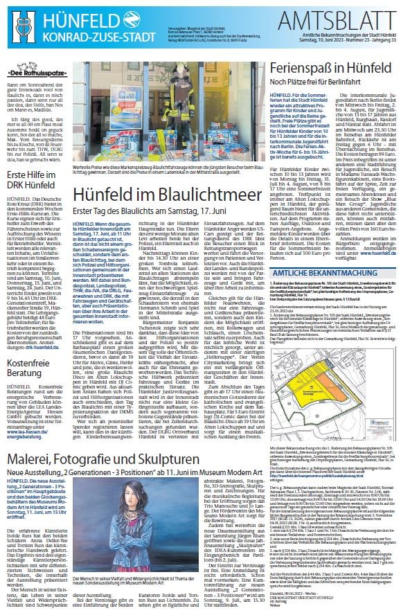 Amtsblatt vom 10. Juni 2023