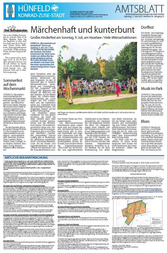 Amtsblatt vom 17. Juni 2023