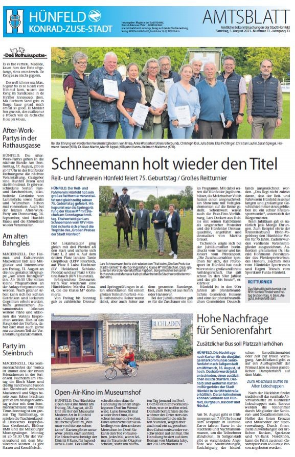 Amtsblatt vom 5. August 2023