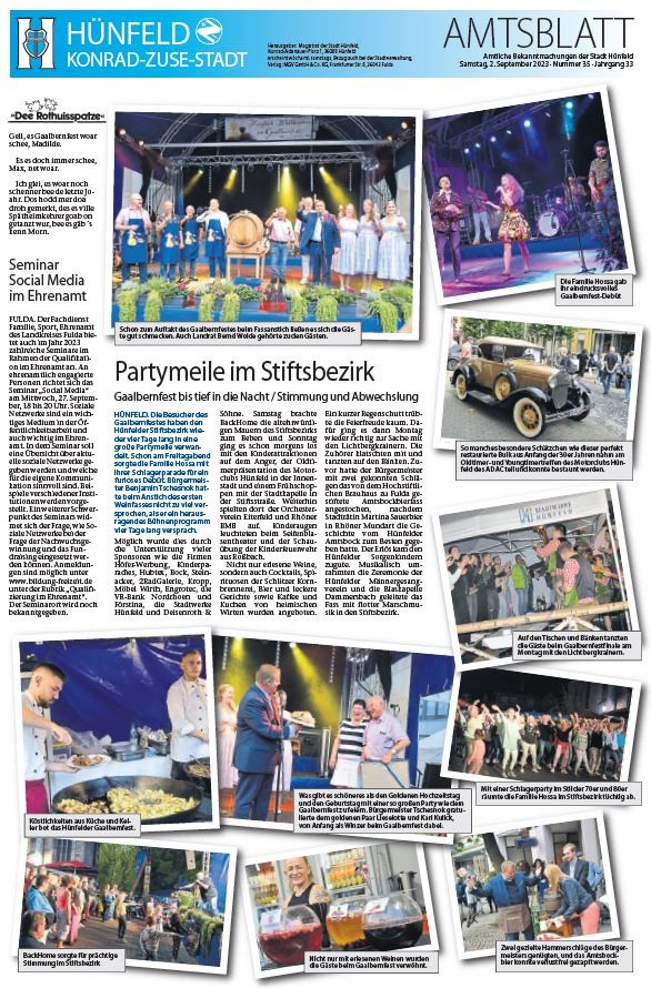 Amtsblatt vom 2. September 2023