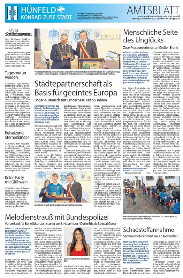 Amtsblatt vom 4. November 2023