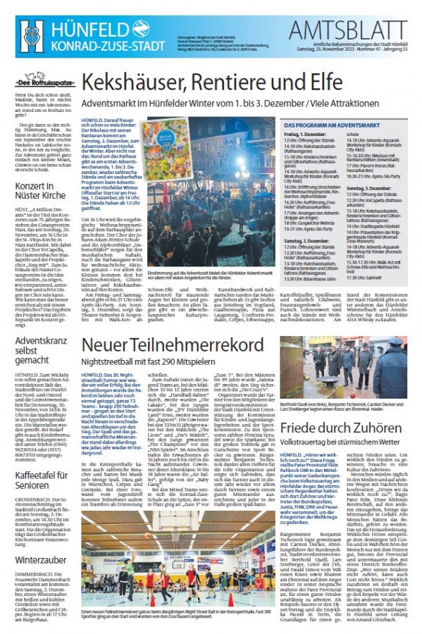 Amtsblatt vom 25.11.2023