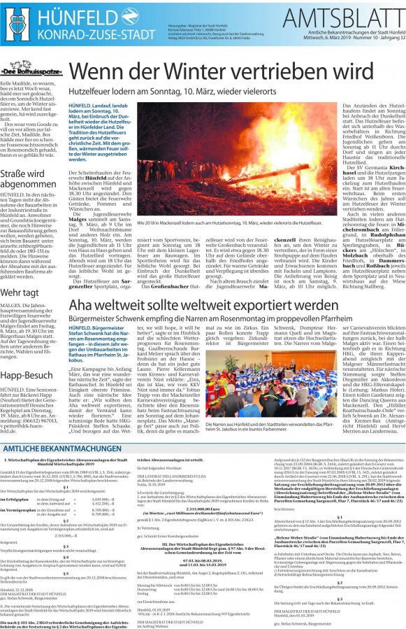 Amtsblatt vom 6.3.2019