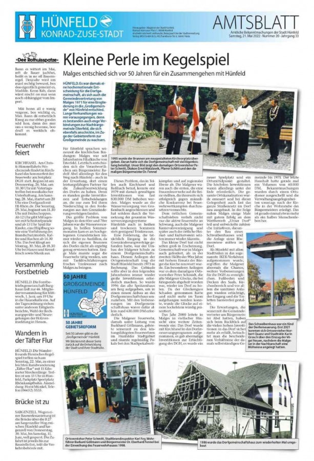 Amtsblatt vom 21. 5. 2022