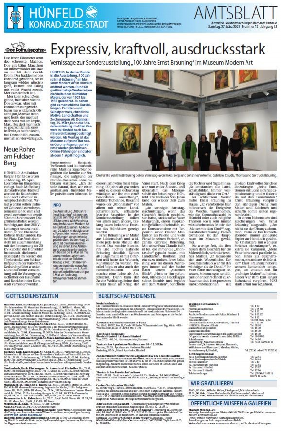Amtsblatt vom 27. März 2021