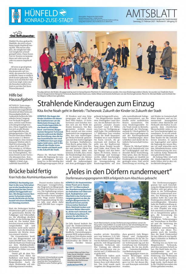 Amtsblatt vom 27. Februar 2021