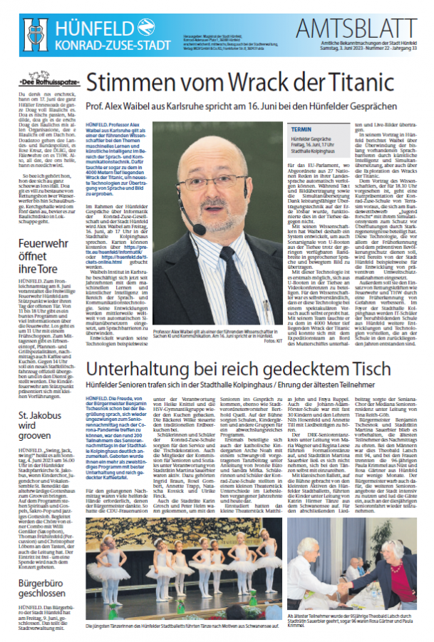 Amtsblatt vom 3.6.2023