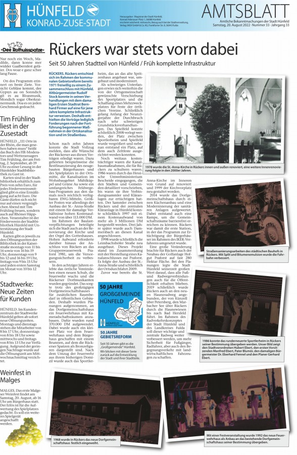 Amtsblatt vom 20. 8. 2022