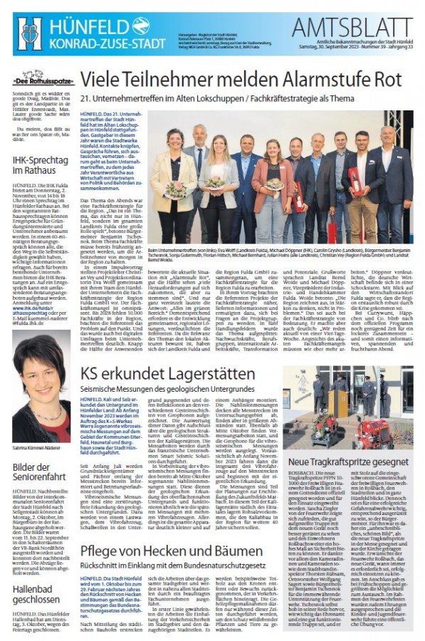 Amtsblatt vom 30. September 2023