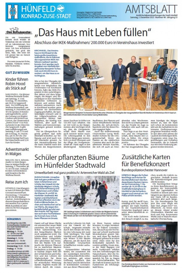 Amtsblatt vom 2. 12. 2023