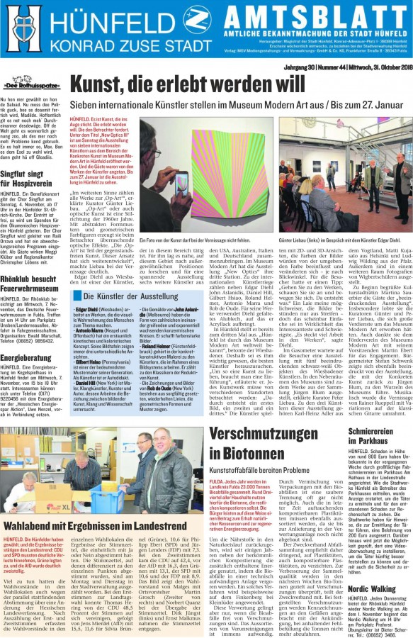 Hünfelder Amtsblatt vom 31.10.2018