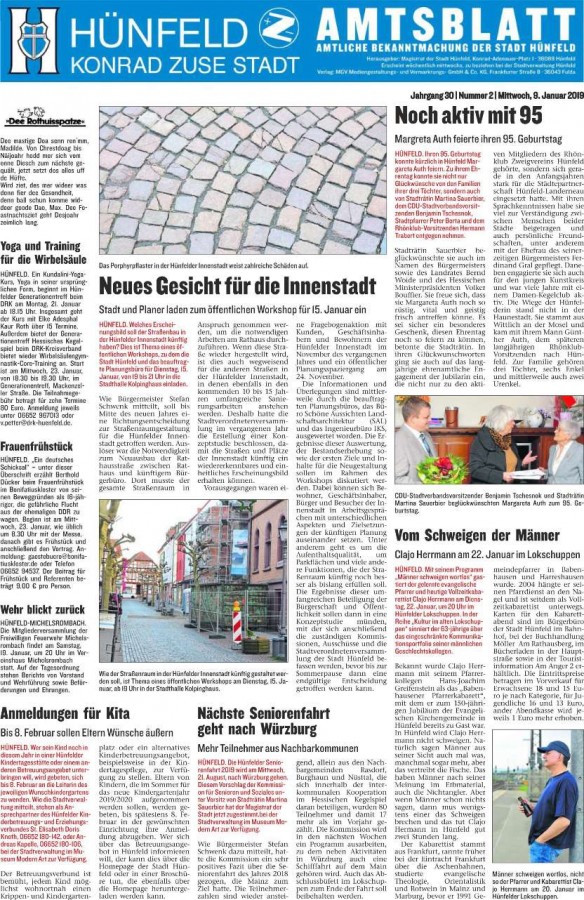 Amtsblatt vom 9.1.2018