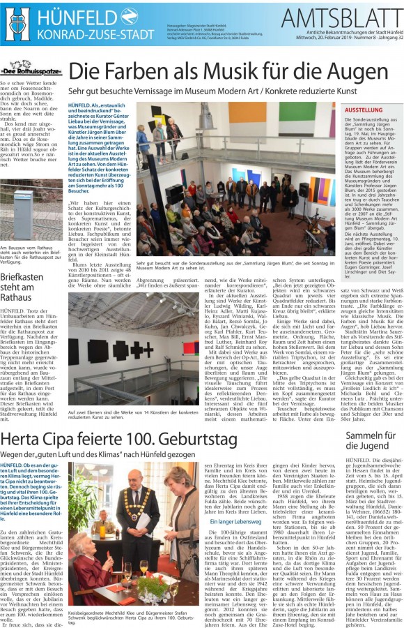 Amtsblatt vom 20. 2. 2019