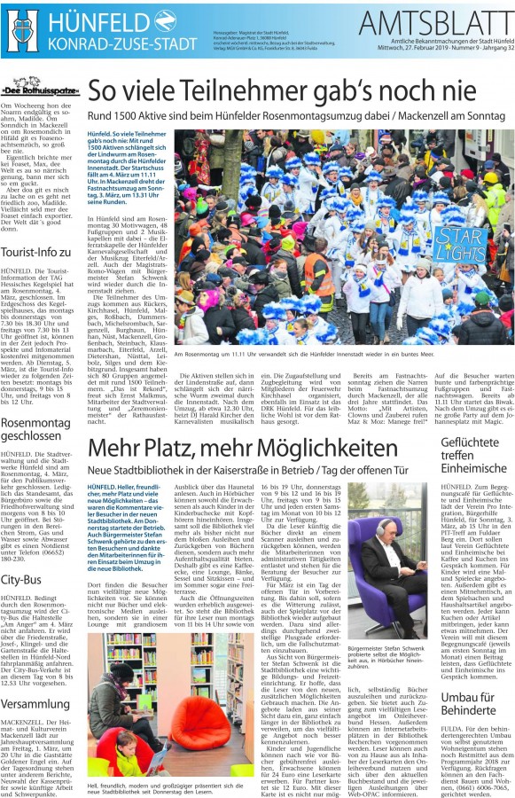Amtsblatt vom 27.2.2019