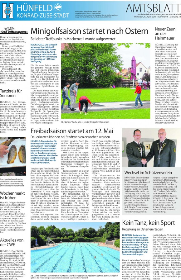 Amtsblatt vom 17.4.2019