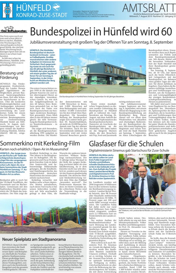 Amtsblatt vom 7.8.2019
