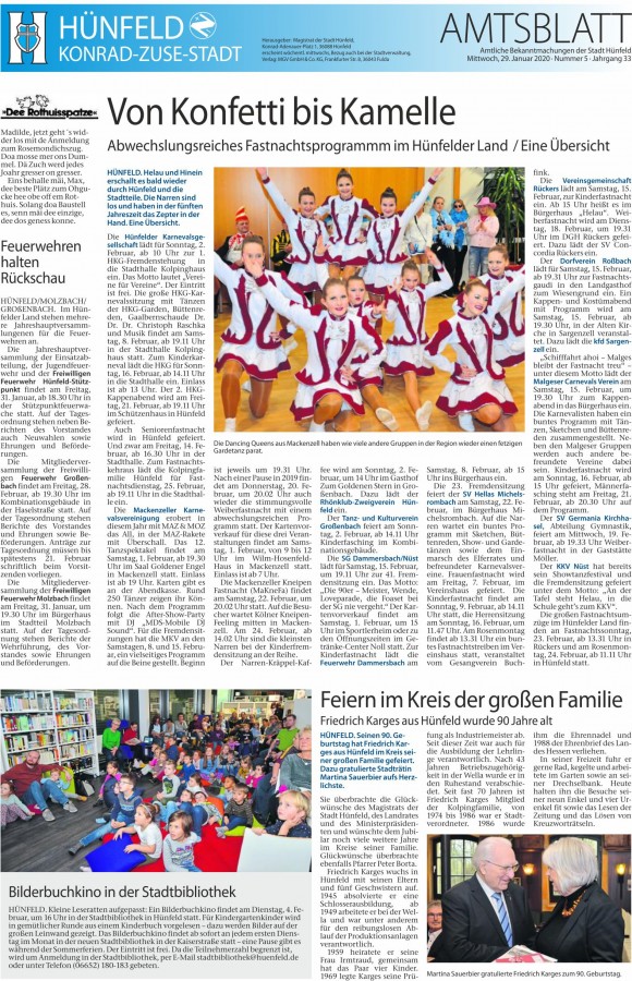 Amtsblatt vom 29. 1. 2019