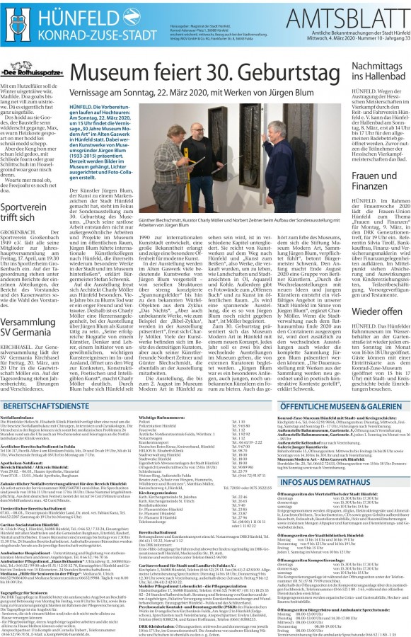 Amtsblatt vom 4.3.2020