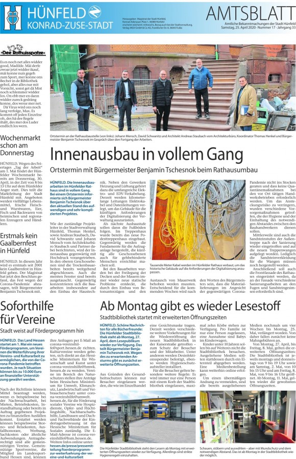 Amtsblatt vom 25.4.2020