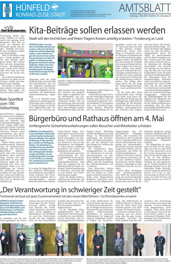 Amtsblatt vom 2. 5. 2020