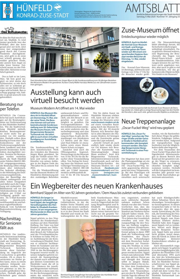 Amtsblatt vom 9. 5. 2020