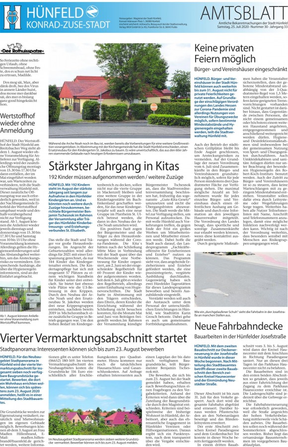 Amtsblatt vom 25.7.2020