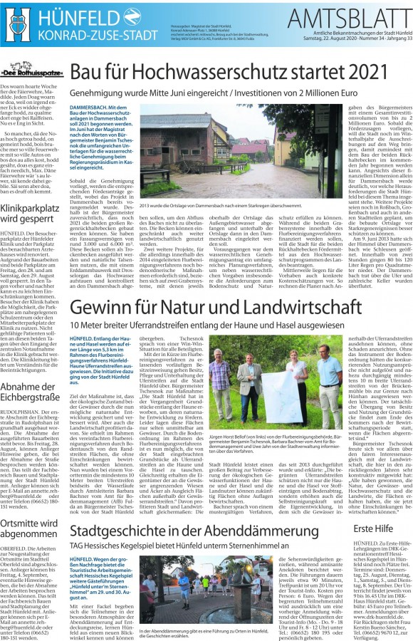 Amtsblatt vom 22.8.2020
