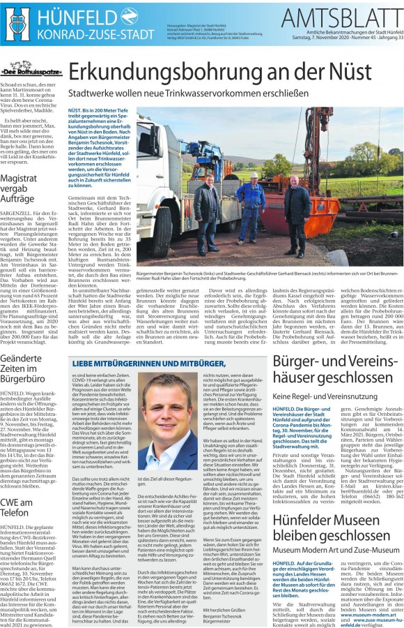 Amtsblatt vom 7.11.2020