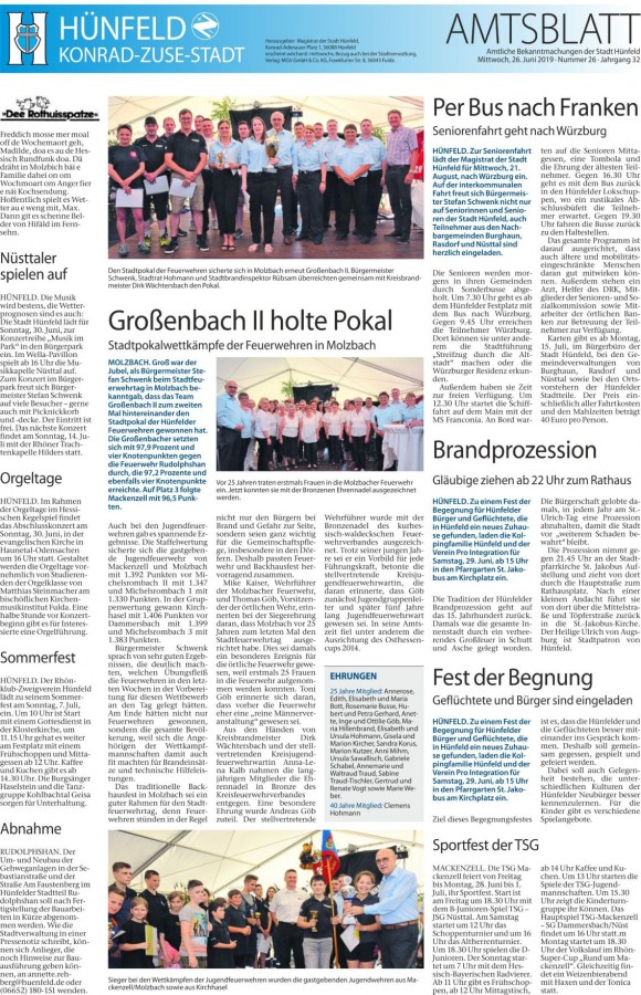 Amtsblatt vom 26.6.2019