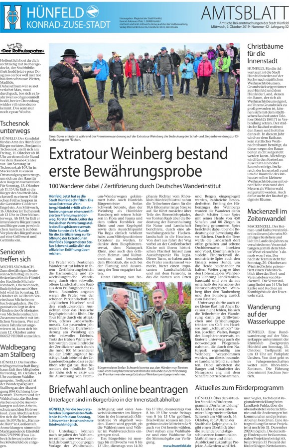 Amtsblatt vom 9.10.2019
