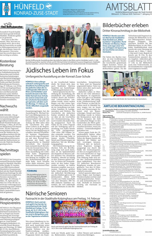 Amtsblatt vom 12.2.2020