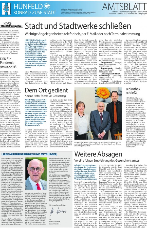 Amtsblatt 18.3.2020