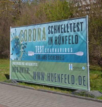 Corona-Schnelltests in Hünfeld