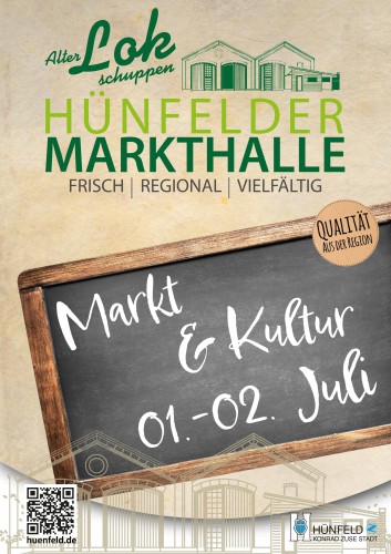 Lokschuppen als Markthalle